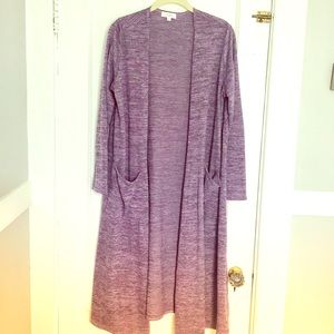 LuLaRoe Purple Sarah Cardigan Duster